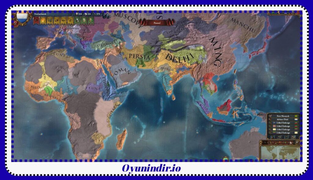 Europa Universalis 4 İndir Full PC Türkçe + 105 DLC v1.37.5.2