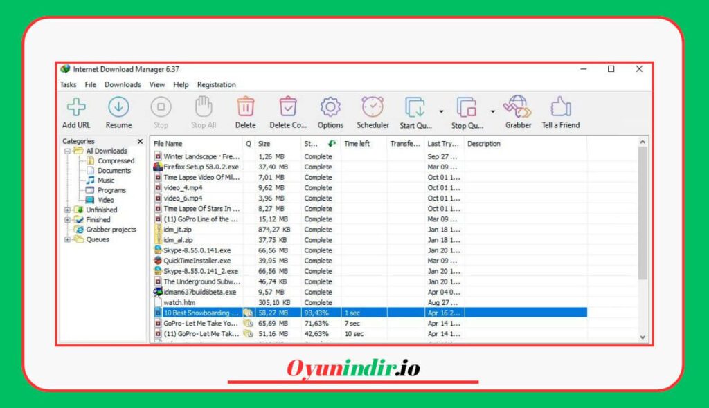 Internet Download Manager 6.43 Build 8 İndir – Full Türkçe
