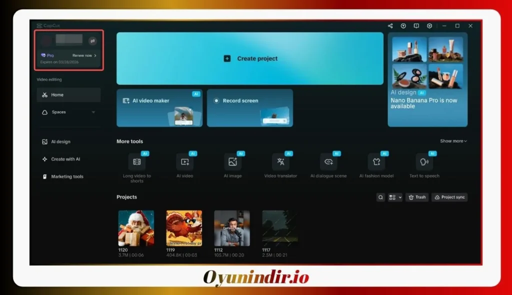 CapCut PRO İndir – Full PC Türkçe v9.4.0