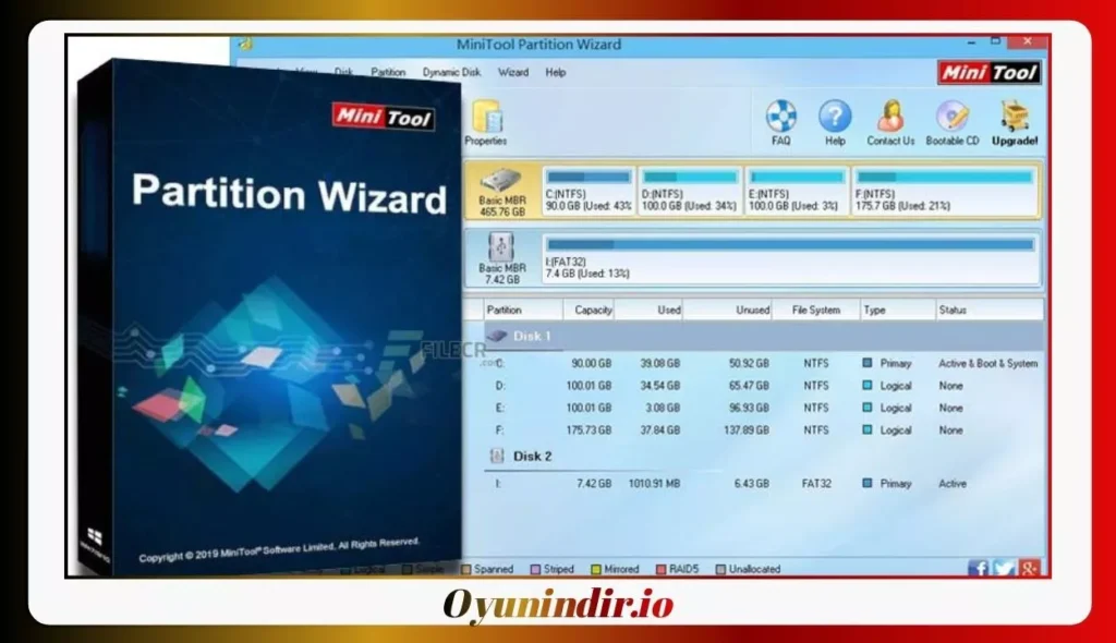 MiniTool Partition Wizard Full İndir – v13.9 PC