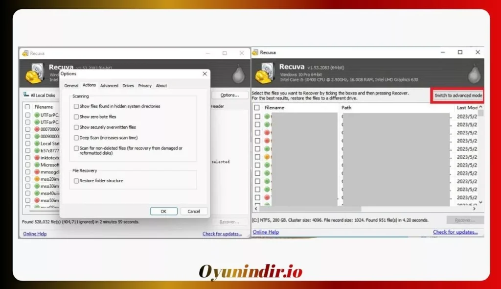 Recuva Full İndir – Professional & Technician v1.55.133